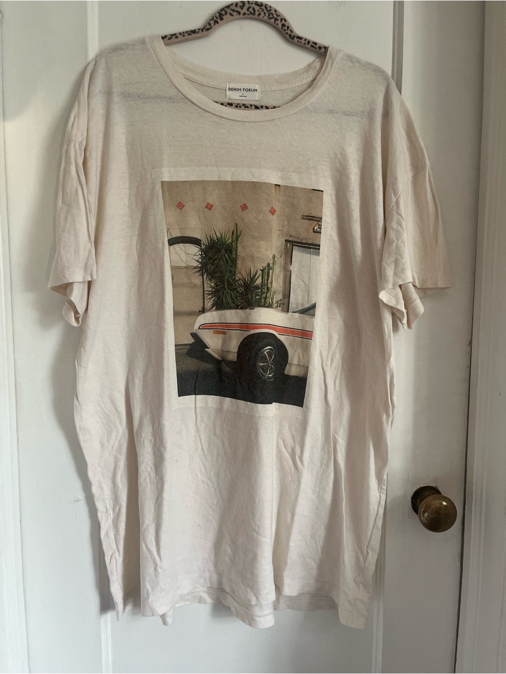 Denim Forum The Old Favourite Tee - Vintage Car Print